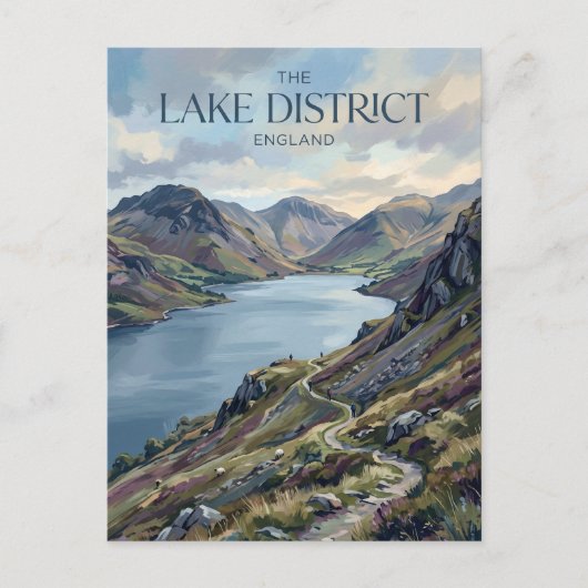 Het Lake District Engeland Briefkaart (Voorkant)