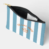 Het Lake House Crest Blue Nautical Stripe Etui (Open)