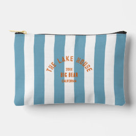 Het Lake House Crest Blue Nautical Stripe Etui