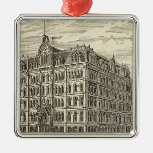 Het Lakeside-gebouw, Chicago Metalen Ornament (Voorkant)