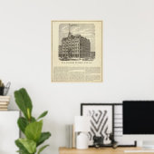 Het Lakeside-gebouw, Chicago Poster (Thuiskantoor)