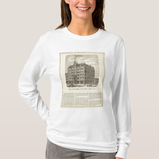 Het Lakeside-gebouw, Chicago T-shirt (Voorkant)