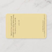 Het lam en de kruisheilige Kaart Visitekaartje (Achterkant)