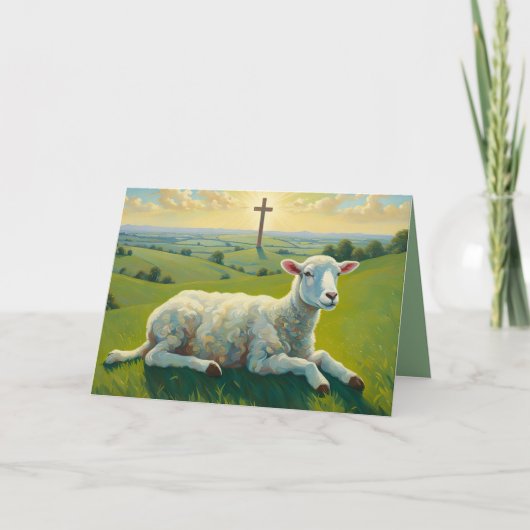 Het Lam en het Kruis Kaart (Voorkant)