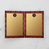 Het Lam van Manchu van Fu - Jaar Schapen Feestdagen Kaart (Binnen)