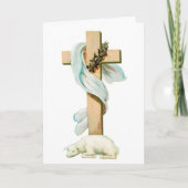 Het Lam van Pasen Feestdagen Kaart (Voorkant)