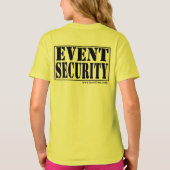 Het lampje BEVEILIGING Critters EVENT T-shirt (Achterkant)