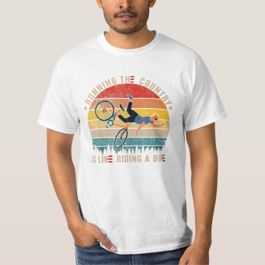 Het land is als rijden t-shirt (Voorkant)