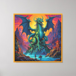 Het Land Is de Draak Canvas Afdruk