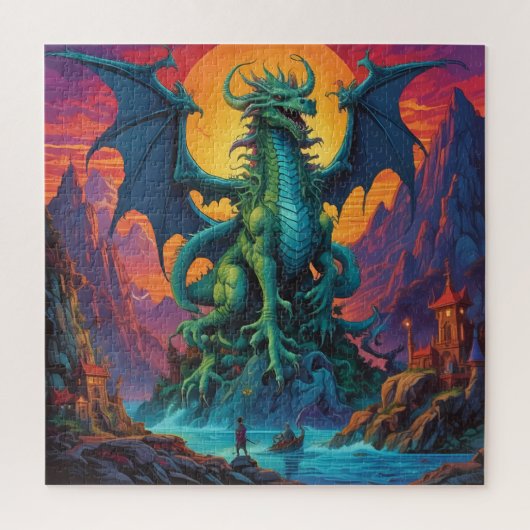 Het land is de draak legpuzzel (Verticaal)