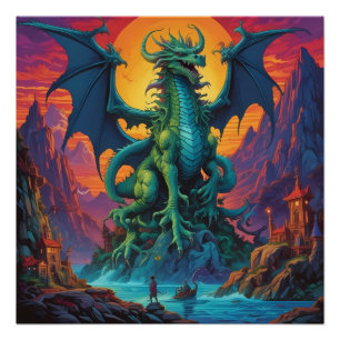 Het land is de draak perfect poster