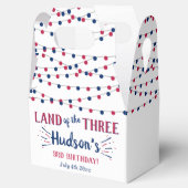 Het land van de drie! 4 juli 3 jarig feest bedankdoosjes (Geopend)