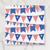 Het land van de drie! 4 juli 3 jarig feest bedankjes labels (Achterkant)