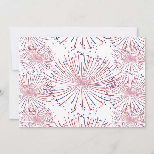 Het land van de drie! 4 juli 3 jarig feest kaart (Achterkant)