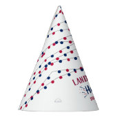 Het land van de drie! 4 juli 3e verjaardag feesthoedjes (Links)