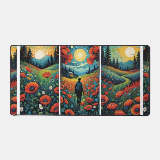 Het land van de drie zonnen bureaumat (Voorkant)