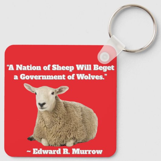 Het land van de schapen Sleutelhanger (Achterkant)