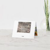 Het Land van de Schedel van Longhorn van de Bedankkaart (Achterkant)