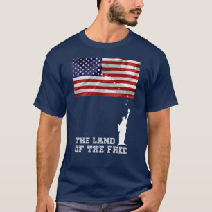 Het land van de vrije Amerikaanse patriot T-shirt