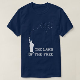 Het land van de vrije elegante patriottische t-shirt