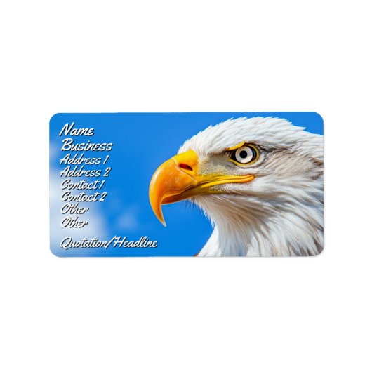 Het land van de Vrijheid, het huis van de Brave Etiket (Voorkant)