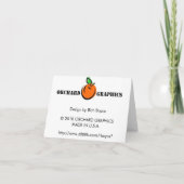 Het Land van de wijn dankt u Bedankkaart (Achterkant)