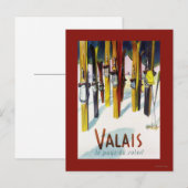 Het land van de zon - de huid staat in sneeuw briefkaart (Voorkant / Achterkant)