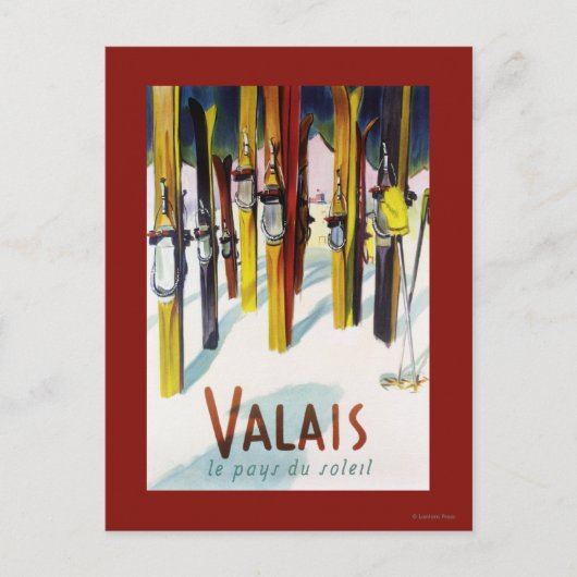 Het land van de zon - de huid staat in sneeuw briefkaart (Voorkant)