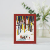 Het land van de zon - de huid staat in sneeuw briefkaart (Staand voorkant)