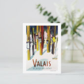 Het land van de zon - de huid staat in sneeuw briefkaart (Staand voorkant)