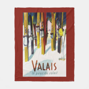 Het land van de zon - de huid staat in sneeuw fleece deken