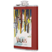 Het land van de zon - de huid staat in sneeuw heupfles (Links)