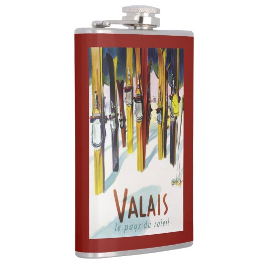 Het land van de zon - de huid staat in sneeuw heupfles (Rechts)