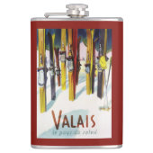 Het land van de zon - de huid staat in sneeuw heupfles (Voorkant)