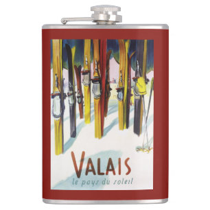 Het land van de zon - de huid staat in sneeuw heupfles