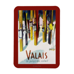 Het land van de zon - de huid staat in sneeuw magneet