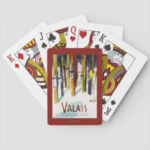 Het land van de zon - de huid staat in sneeuw speelkaarten