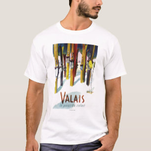 Het land van de zon - de huid staat in sneeuw t-shirt