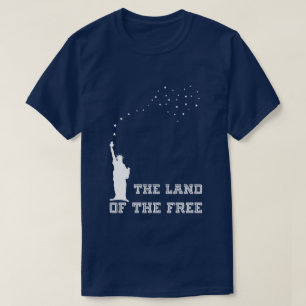 Het land van het vrije elegante patriotticum t-shirt
