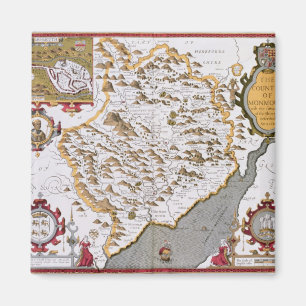Het Land van Monmouth, gegraveerd door Jodocus Magneet