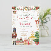 Het Land Van Snoepjes Notenkraker Kerst Verjaardag Kaart (Staand voorkant)