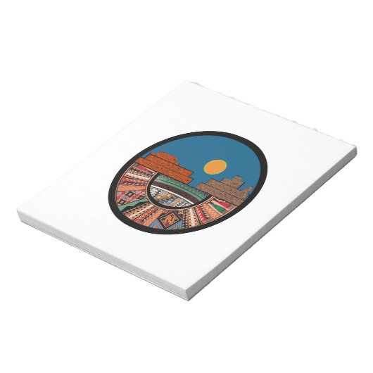 Het land zegende notitieblok (Linkerzijde)