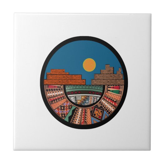 Het land zegende tegeltje (Voorkant)