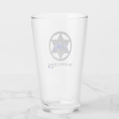 Het Landelijke Badge Pintglas Glas (Achterkant)