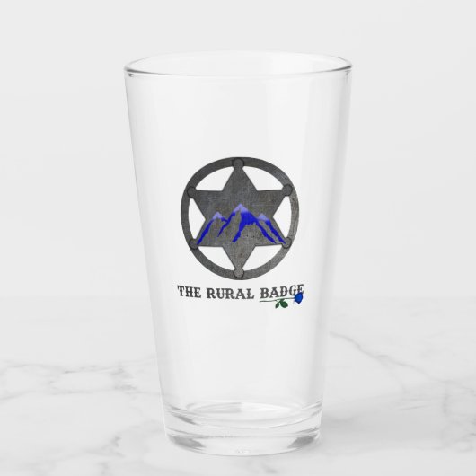 Het Landelijke Badge Pintglas Glas (Voorkant)