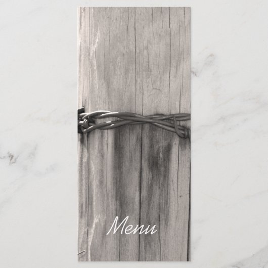 Het landelijke Menu van het Huwelijk van de (Voorkant)