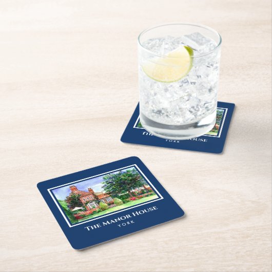 Het landhuis York England Country Garden Kartonnen Onderzetters (Insitu)