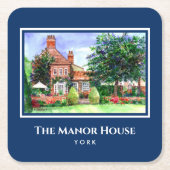 Het landhuis York England Country Garden Kartonnen Onderzetters (Voorkant)