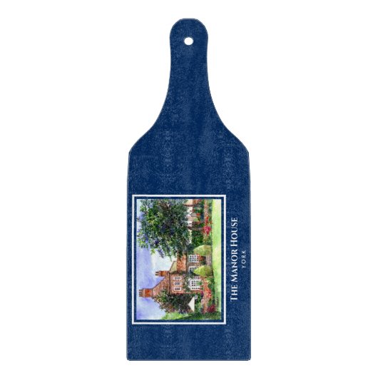 Het landhuis York England Country Garden Snijplank (Voorkant)