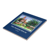 Het landhuis York England Country Garden Tegeltje (Zijkant)